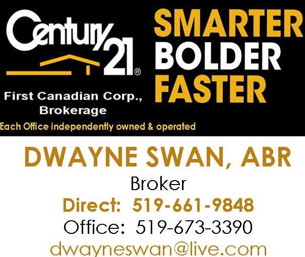 Dwayne Swan Broker CENTURY 21 First Canadian Corp., Brokerage*