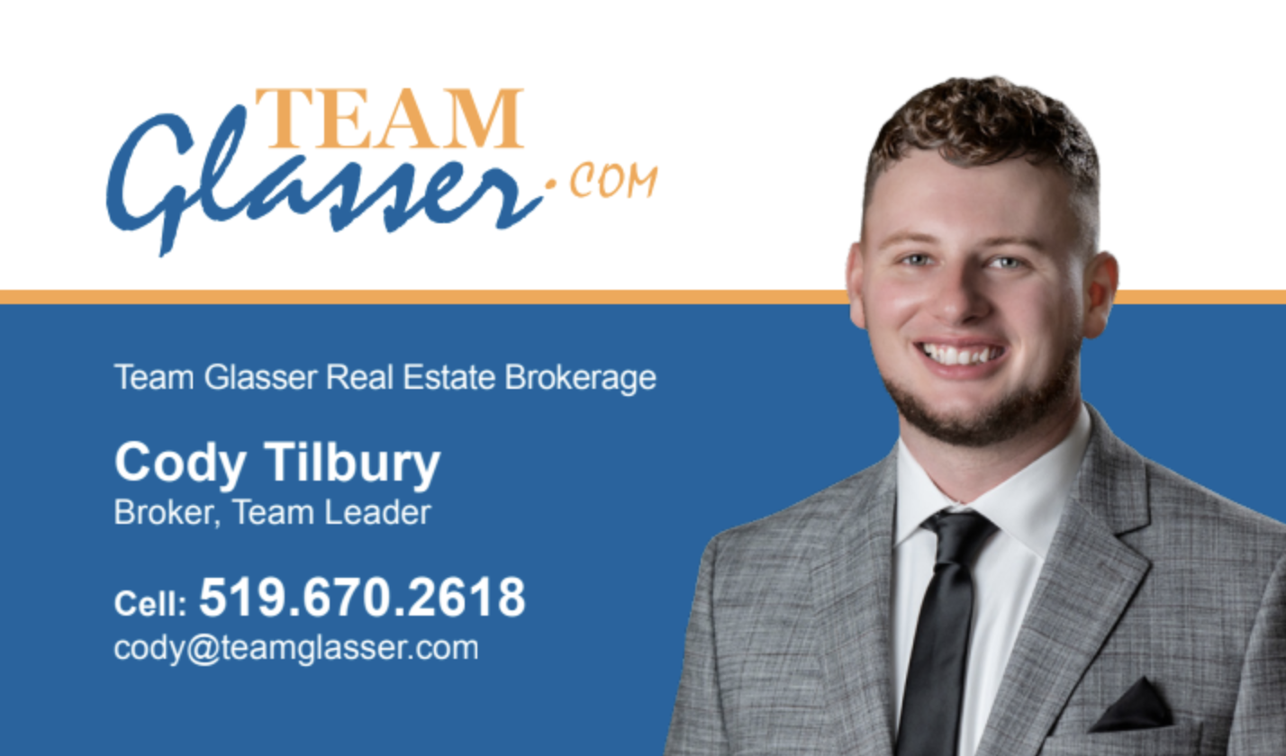 Cody Tilbury Team Glasser Real Estate Brokerage